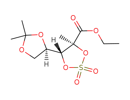 (4S,5R)-ethyl-5-((R)-2,2-dimethyl-1,3-dioxolan-4-yl)-4-meth-yl-1,3,2-dioxathiolane-4-carboxylate 2,2-dioxide